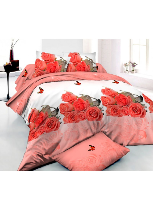 КПБ 1,5 сп сатин набивной 3D